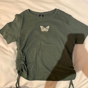 Urban outfitters ruffled shirt